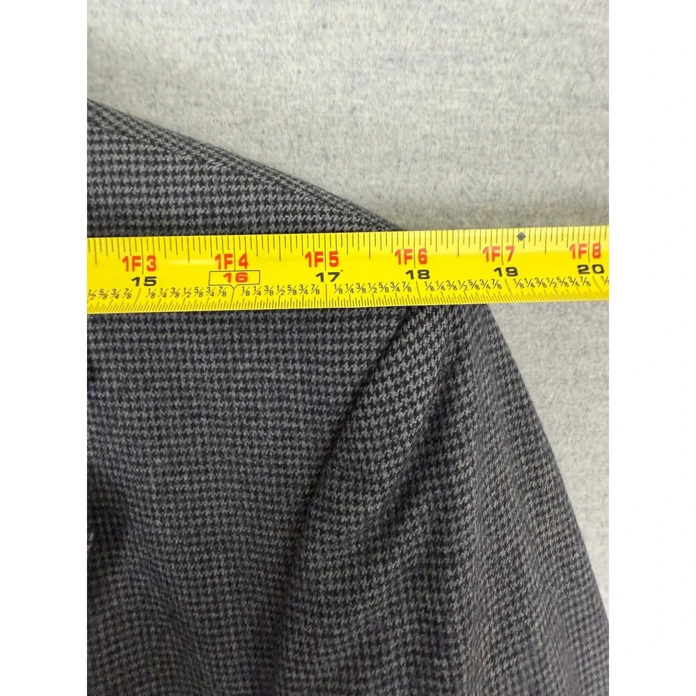 Burberrys Neiman Marcus Mens Grey Houndstooth Blazer Sport Coat 46R Vintage
